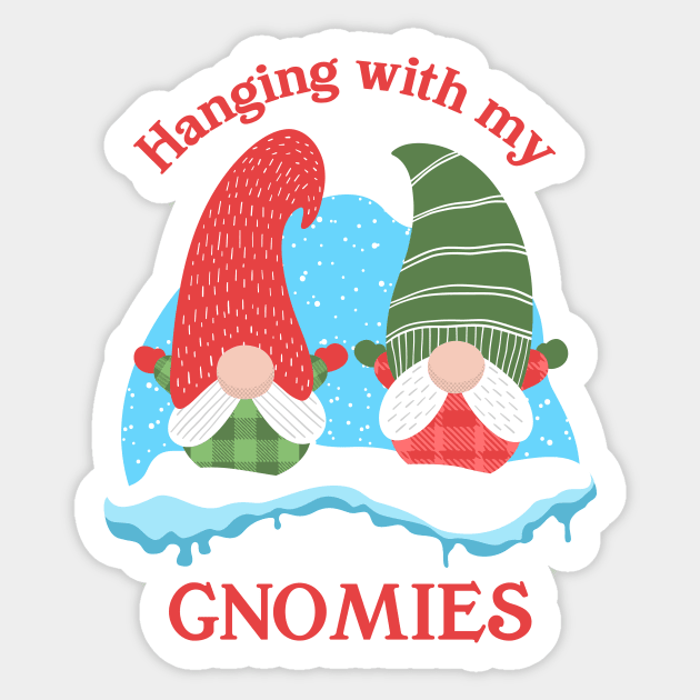 Christmas Gnomes Sticker by Chris Nixt